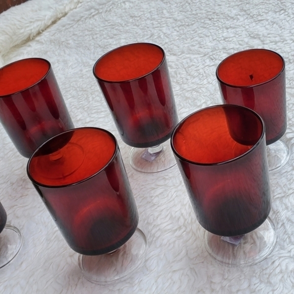 Vintage France Cape Cod Arcorac glass‎ set - Picture 10 of 16